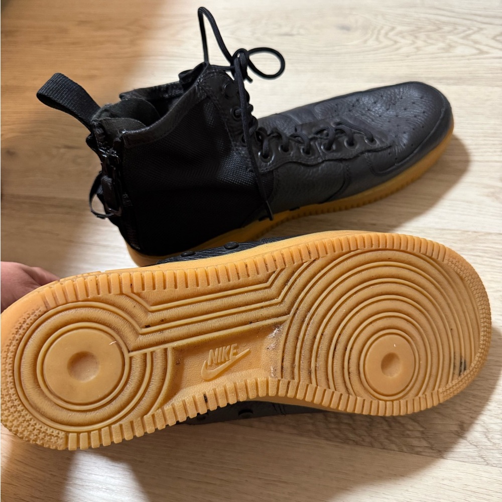 Nike SF Air Force 1 Mid Shoes Mens Sz 11.5 Black Gum Utility Sneakers 917753-003 - Picture 5 of 9